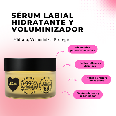 Sérum Labial con Ácido Hialurónico 10 ml | Hidrata, Rellena y Rejuvenece | Efecto hasta 8 h