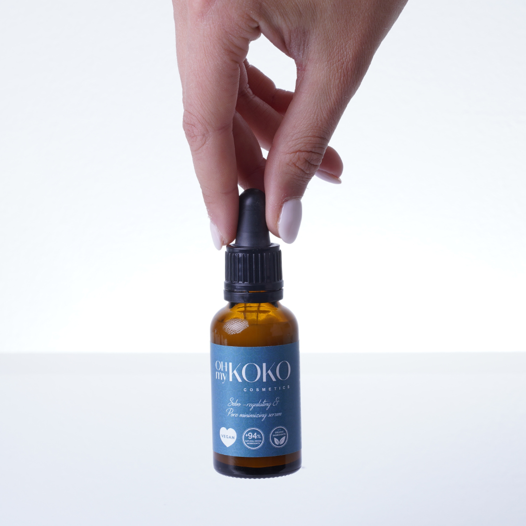Mixed Oily Skin Serum - Anti-Aging Moisturizer Corrects Shine and Oiliness. Niacinamide. 30 ml. Ideal reactive skin