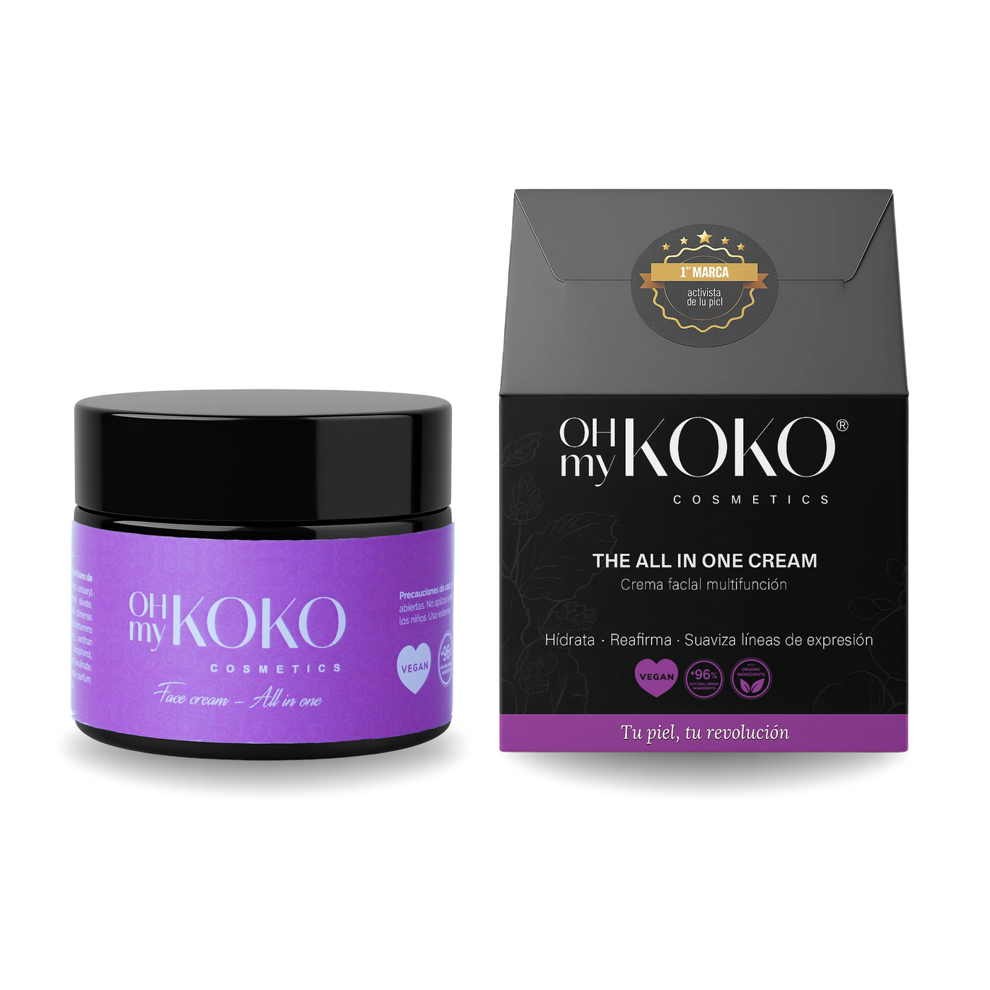 Crema Facial Hidratante con Bakuchiol 40 ml | Antiedad Día y Noche | Todas las pieles